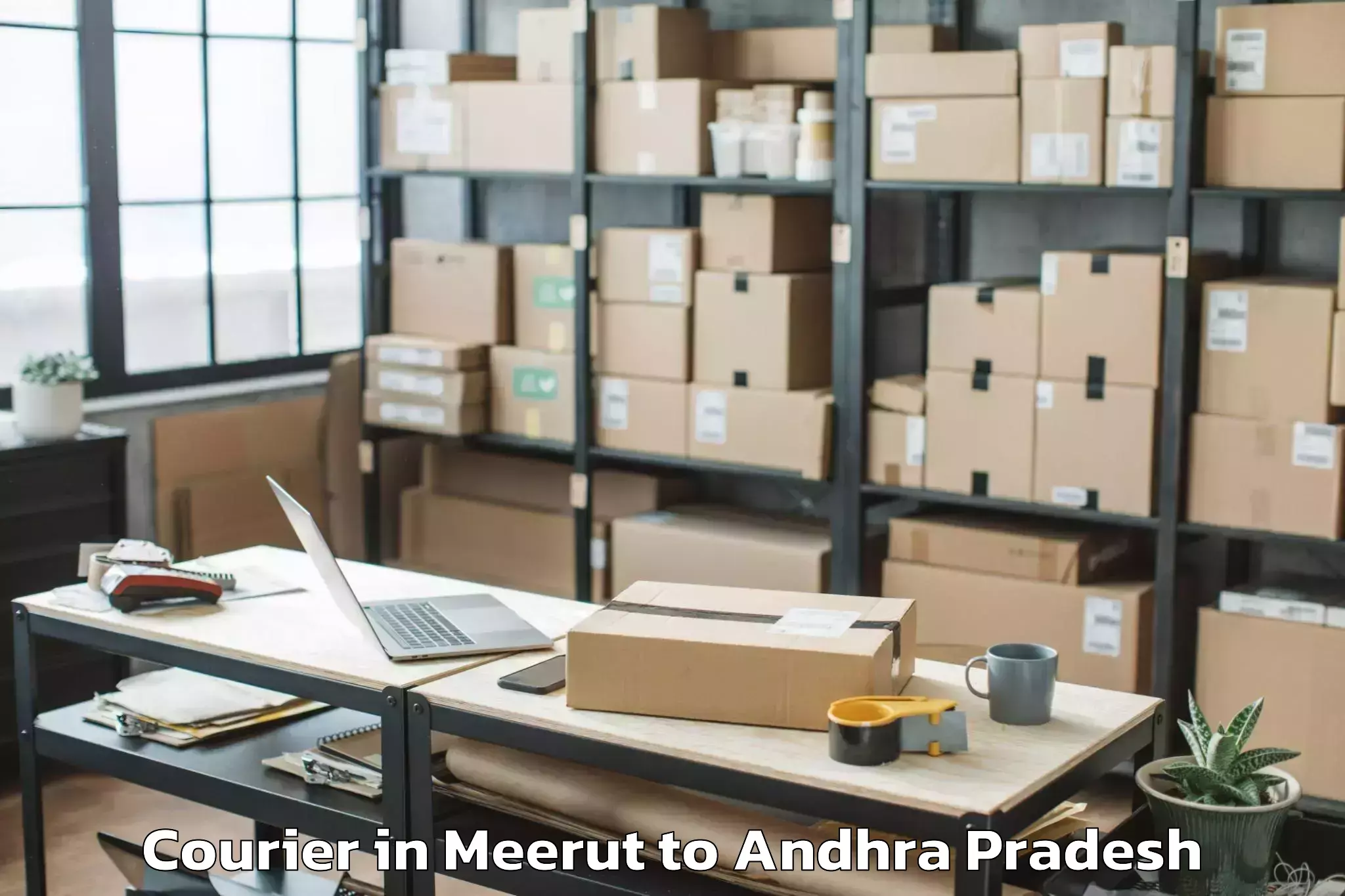 Trusted Meerut to Vadamalapeta Courier